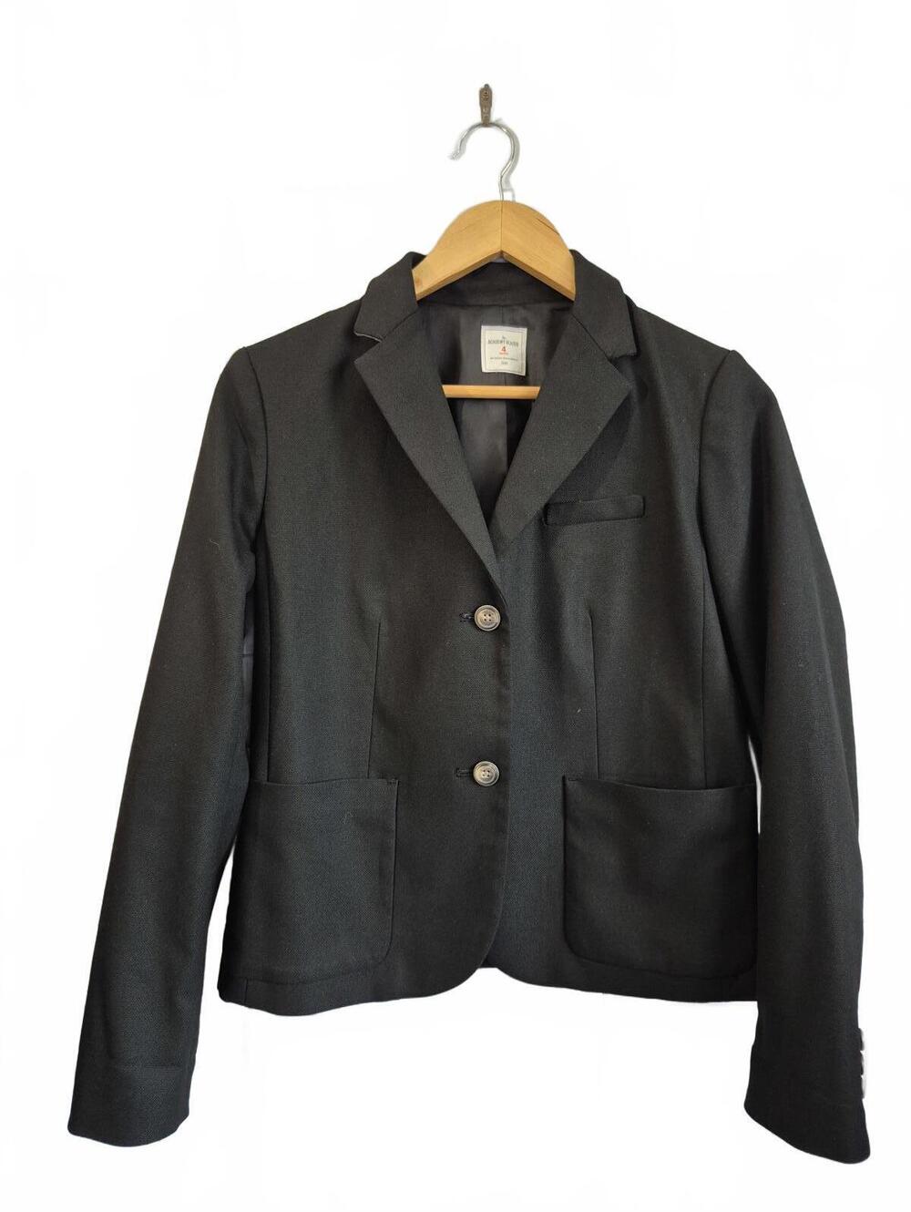 Gap The Academy Women’s Black 2 Button Blazer Patch Pockets Petite Size 4P